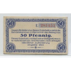 ALEMANIA 1919 BILLETE ESTADO DE HANNOVER SIN CIRCULAR, UNC